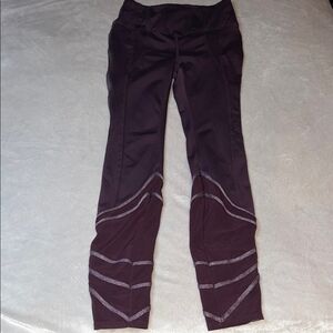 FP Movement By Free People Burgundy Athletic Leggings XS EUC
